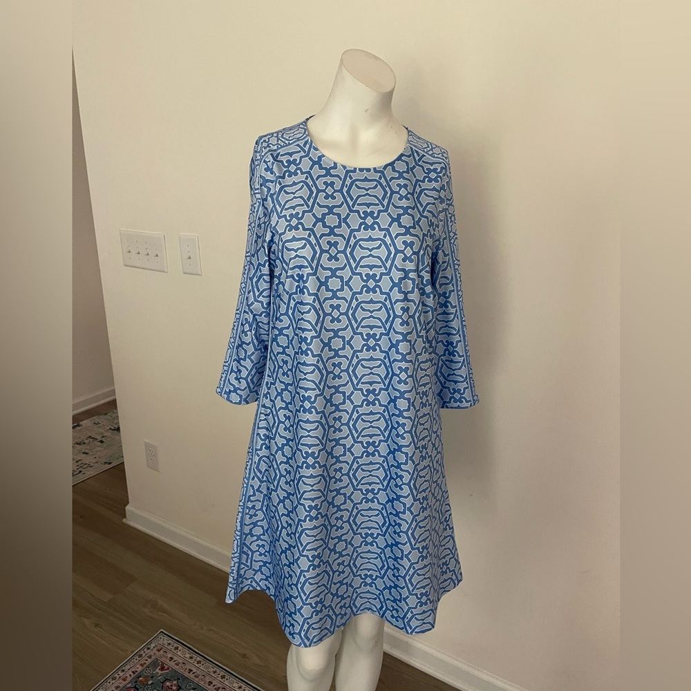 Gretchen Scott Designs Hexagon Blue Dress size m